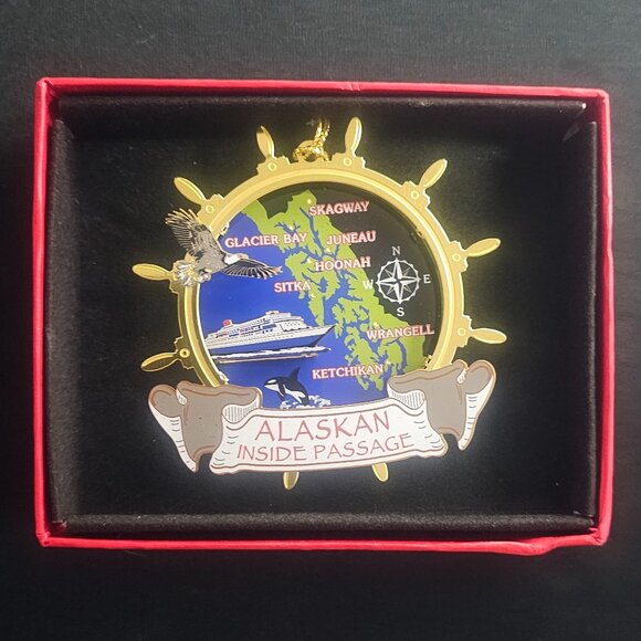 Nations Treasures Genuine Solid Brass Alaska Ornament - Picture 8 of 8